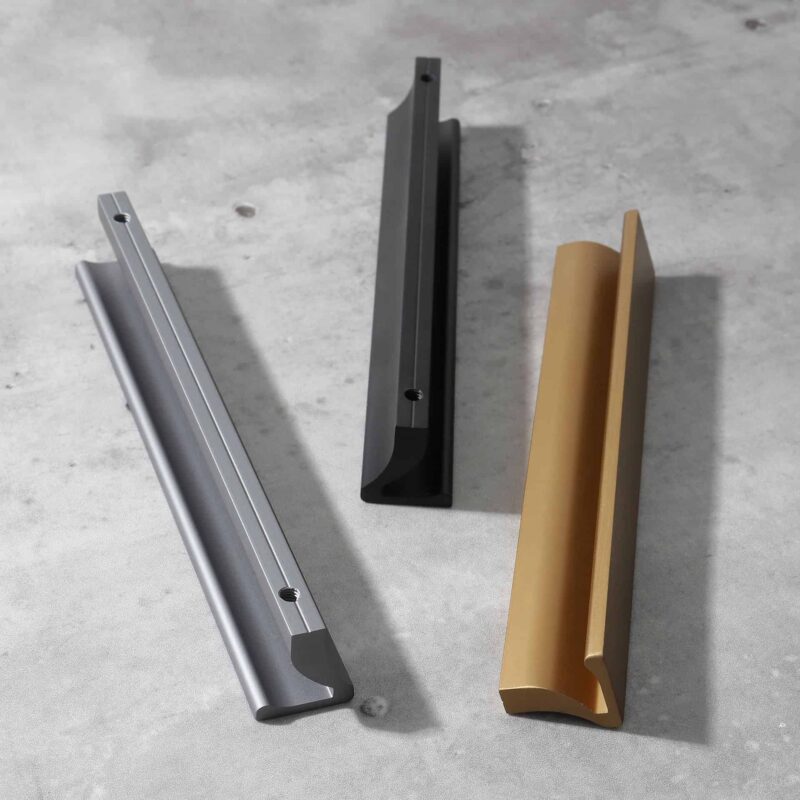 Tay nắm tủ nhôm hiện đại màu đen mờ AS6107-A 8