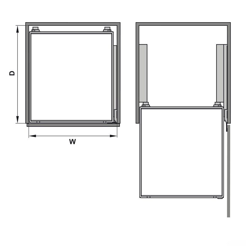 Bộ giá xoong nồi bát đĩa Hafele Arena âm tủ 540.26