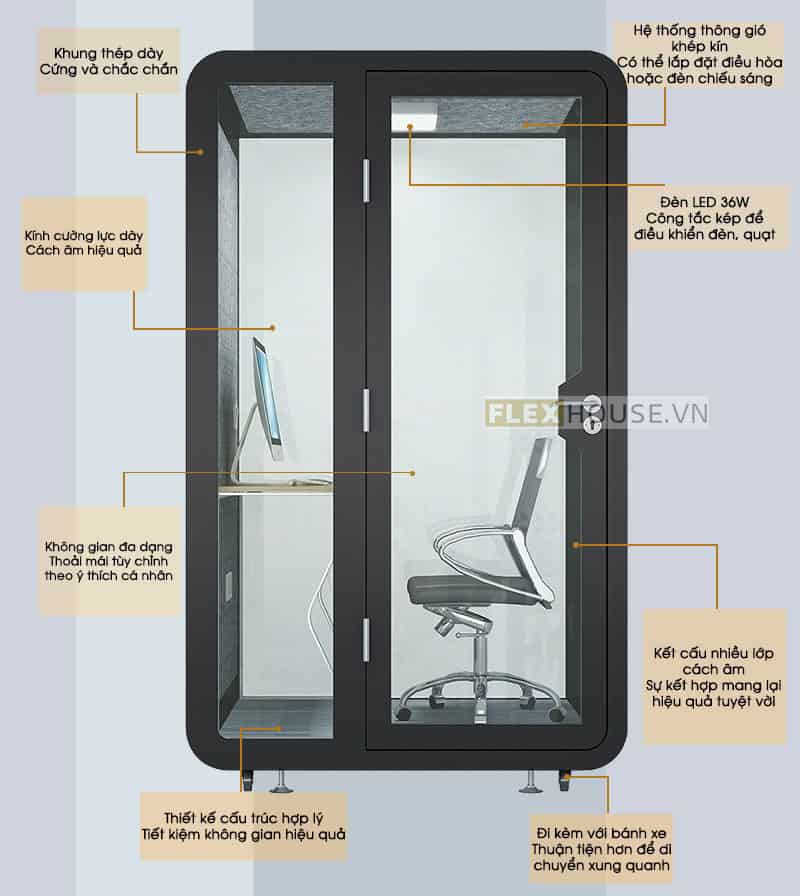 Cabin hay pod cách âm là gì? 3 Cabin hay pod cách âm là gì? 2