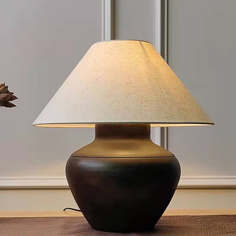 Đèn gốm để bàn phòng ngủ sáng tạo KLS4196