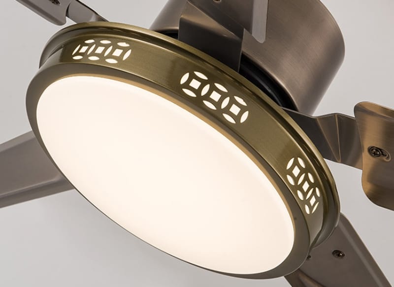 Đèn quạt trần hiện đại tối giản bằng thép ZBL7779B 13