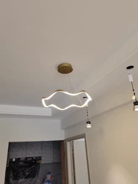Đèn thả trần vòng tròn lượn sóng tối giản SL536 12