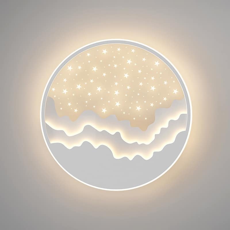 Đèn trần tròn hiện đại mây và sao sáng tạo DM131 12