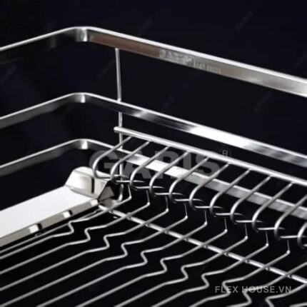 Giá bát đĩa Inox nan vuông cánh kéo GD02E (3)