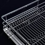 Giá bát đĩa Inox nan vuông cánh kéo GD02E (4)