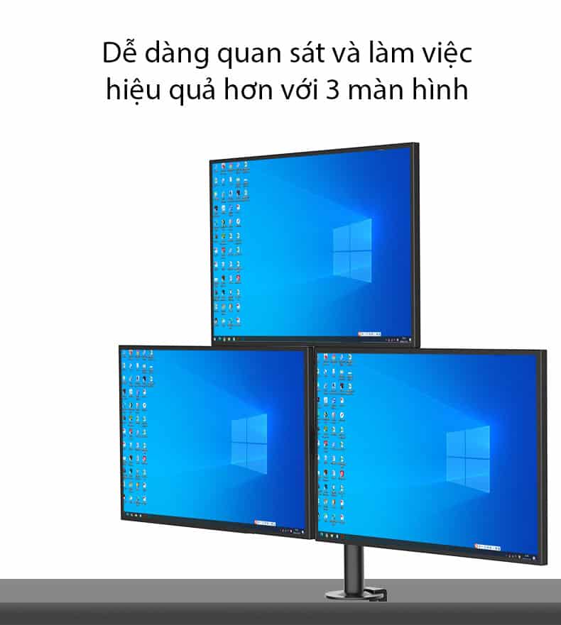 Giá treo 3 màn hình máy tính 17-32 Inch BM8391 2