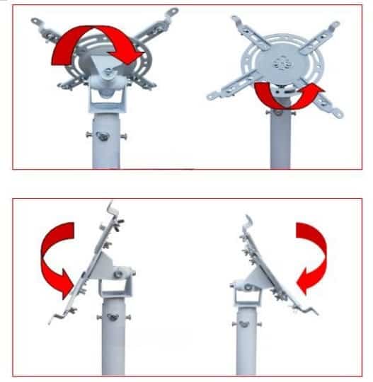Giá treo máy chiếu lắp trần hoặc tường BM8401 9