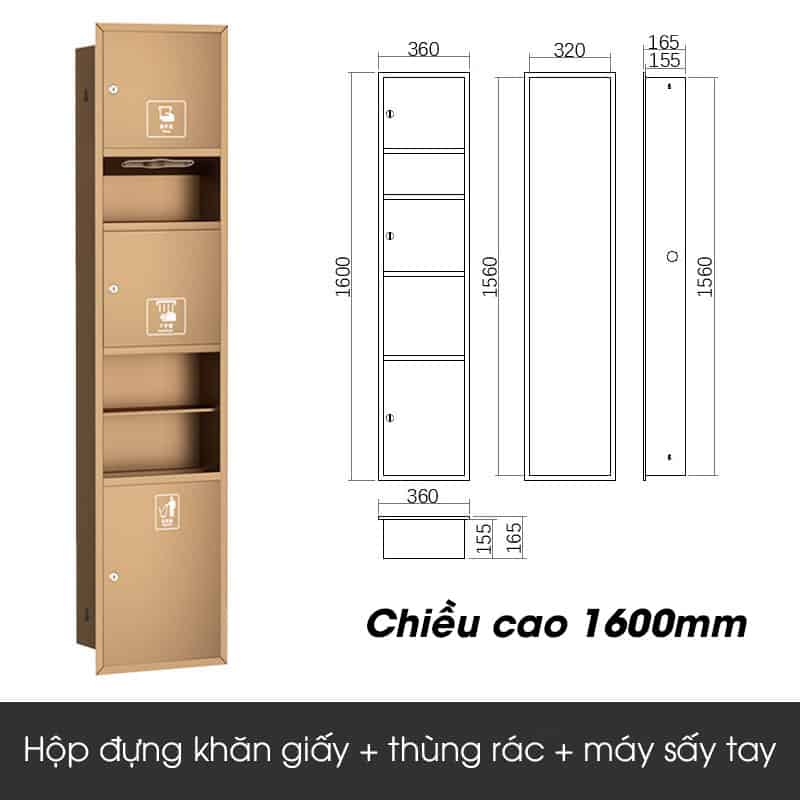 Hộp đựng giấy vệ sinh âm tường đa năng SX5363B 8 Hộp đựng giấy vệ sinh âm tường đa năng SX5363B (6)