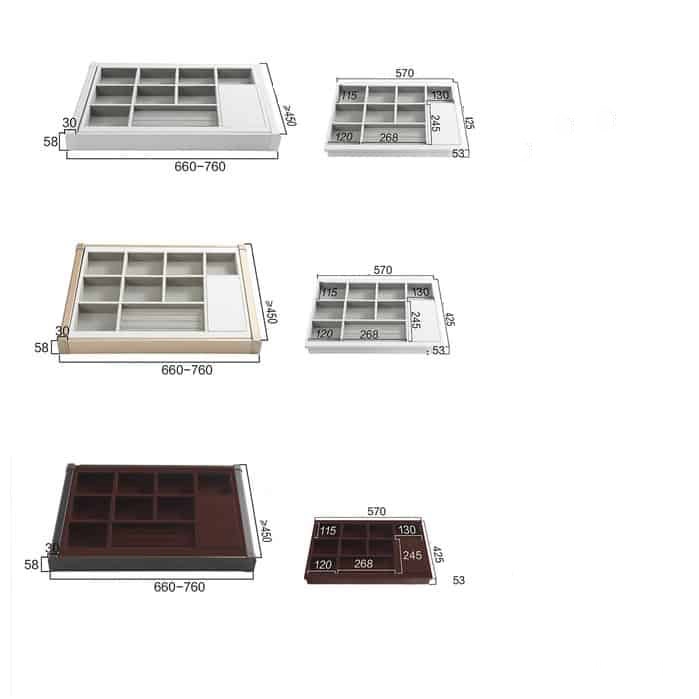 Ngăn kéo tủ đựng phụ kiện trang sức HL5949B 5 Ngăn kéo tủ đựng phụ kiện trang sức HL5949B 4