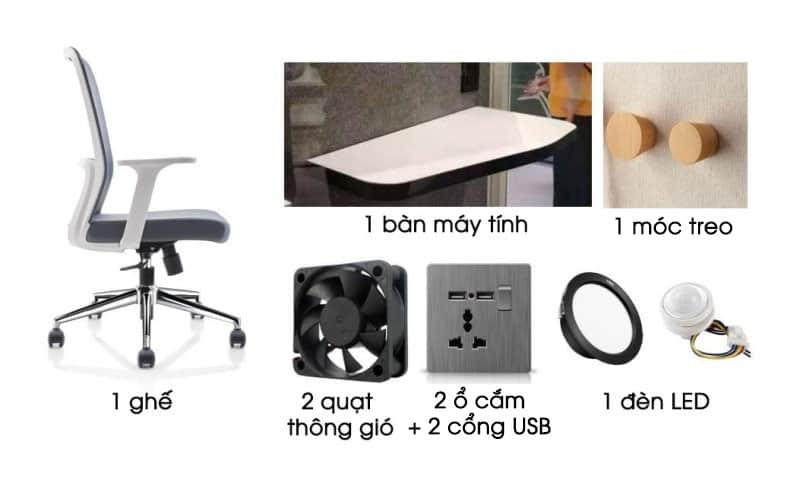 Phòng làm việc trực tuyến cách âm di động FPS.M1615 25
