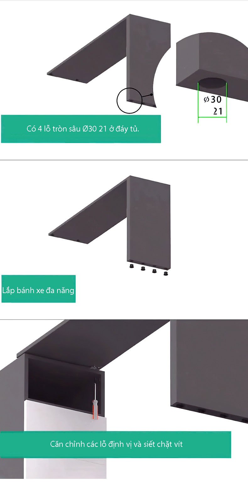 Phụ kiện bàn xoay 90 độ đa năng BTC5773 13