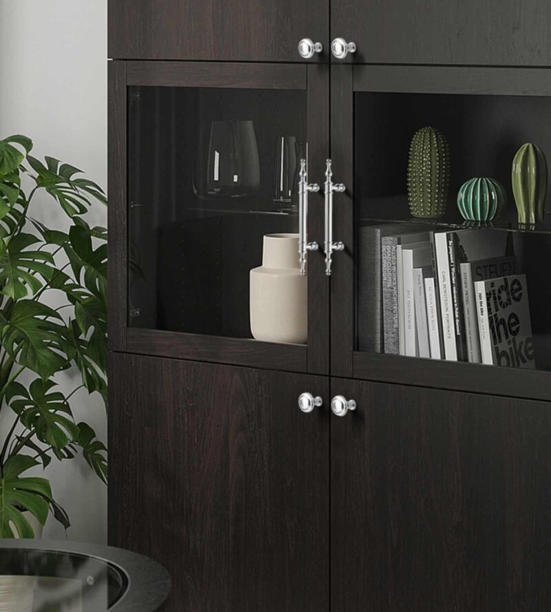 Tay nắm tủ áo Italia bằng đồng màu bạc DC4883B 3