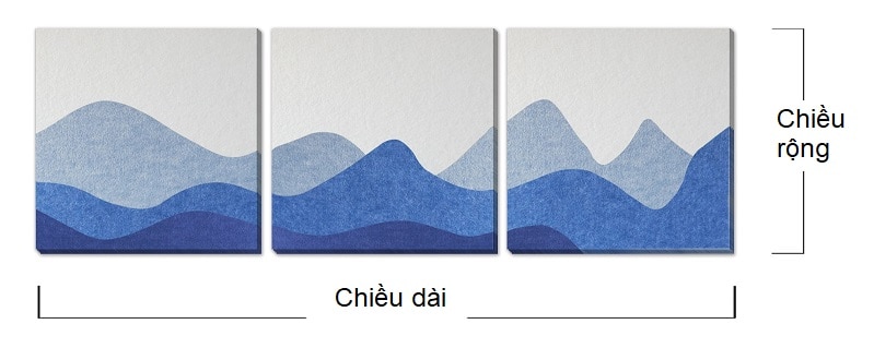 Tranh tiêu âm trang trí phòng khách AS5048 8
