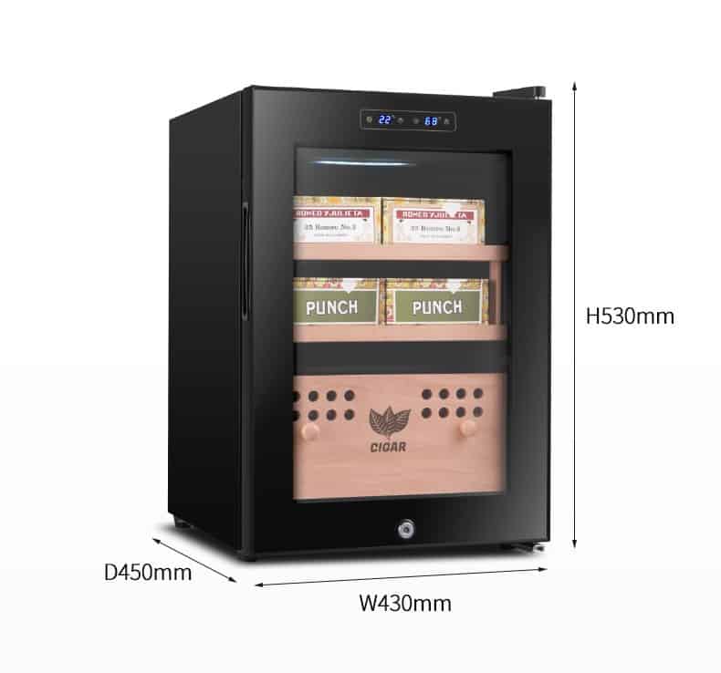 Tủ điện bảo quản cigar mini 48 lít MB8856 9