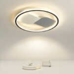 Đèn ốp trần vòng tròn viền đen hiện đại YT20043