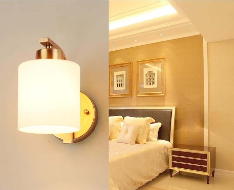 Đèn tường đầu giường hiện đại bằng đồng YLD2527 4