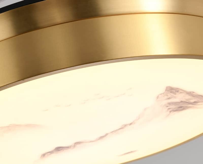 Đèn quạt trần giấu cánh hoa văn dãy núi hiện đại FS4010 22