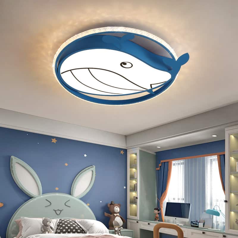 Đèn ốp trần phòng trẻ em hình cá voi DD8118 6