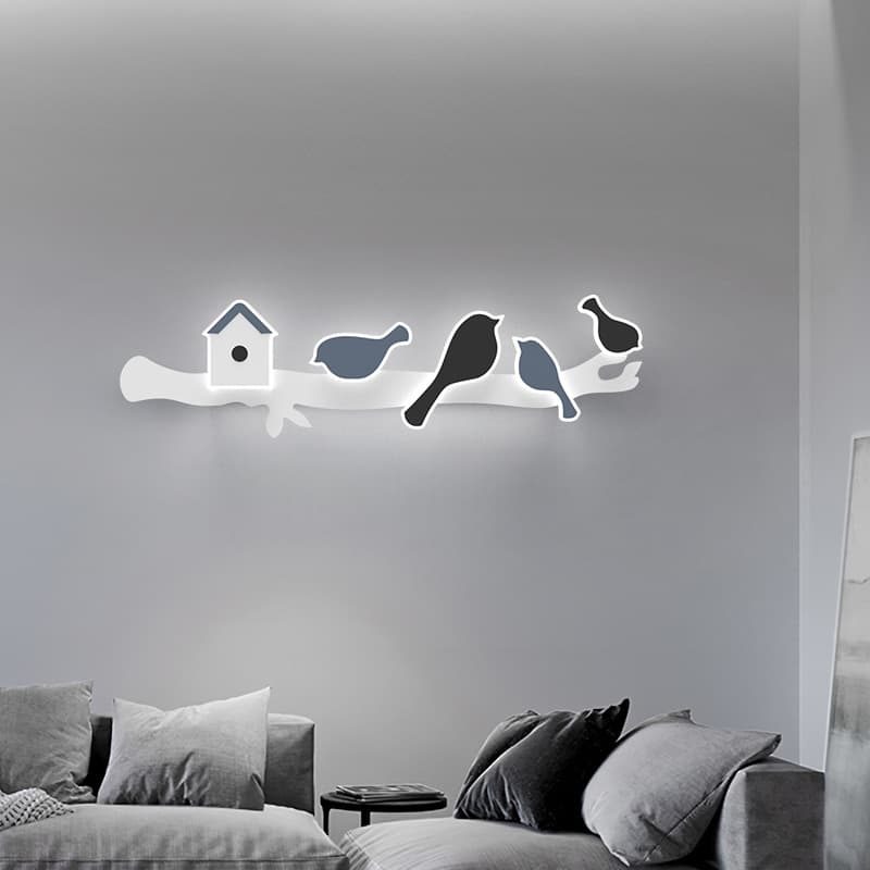 Đèn tường phòng trẻ đàn chim sáng tạo XLF0581