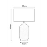 Đèn bàn gốm sứ tráng men cao cấp KL8520