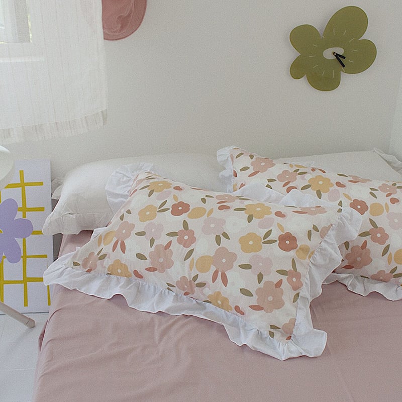 Bộ chăn ga gối cotton hoa xuân nhẹ nhàng MM6724A 9