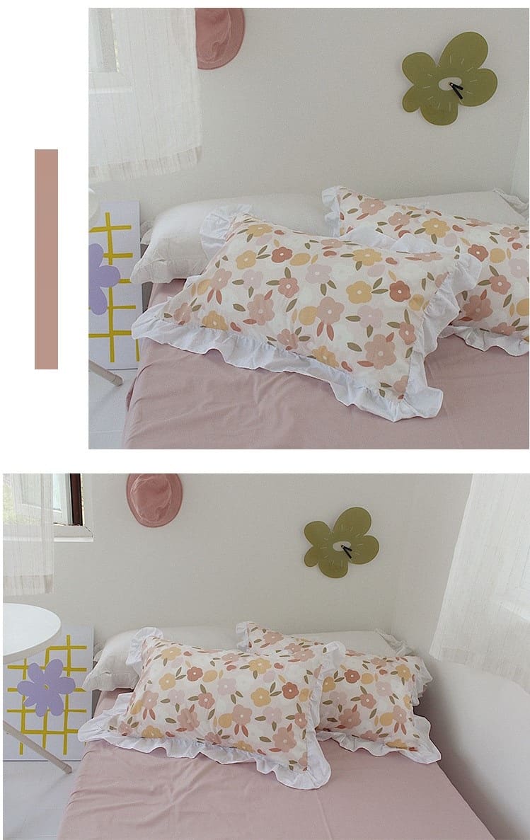 Bộ chăn ga gối cotton hoa xuân nhẹ nhàng MM6724A 10
