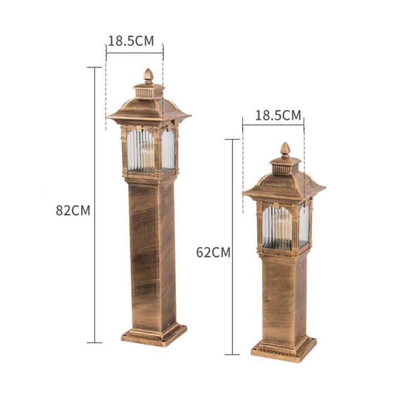 Cột đèn chiếu sáng lối đi sân vườn CPD001 10