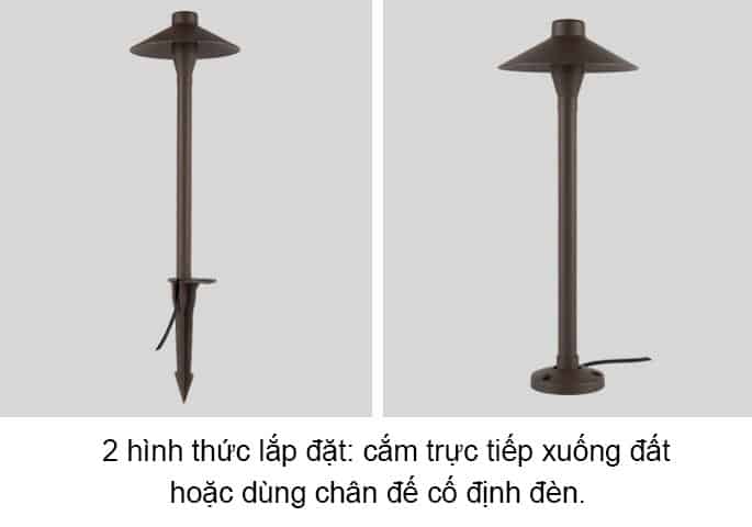 Đèn cột chiếu sáng sân vườn hình nấm CPD121 8