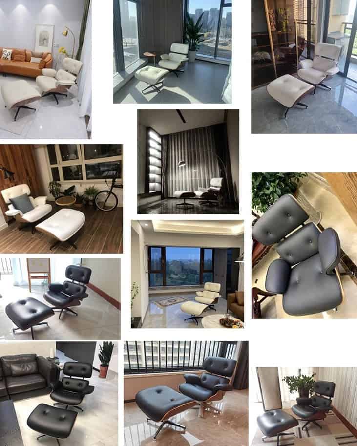 Ghế lười thư giãn Eames Lounge Chair cao cấp JB8001 9