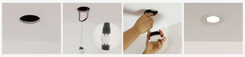 Đèn COB âm trần xoay trái phải góc 30 độ YLD0935 12