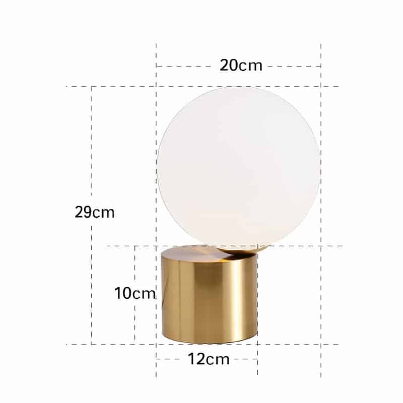 Đèn bàn thủy tinh quả cầu hiện đại sáng tạo MT8016 16