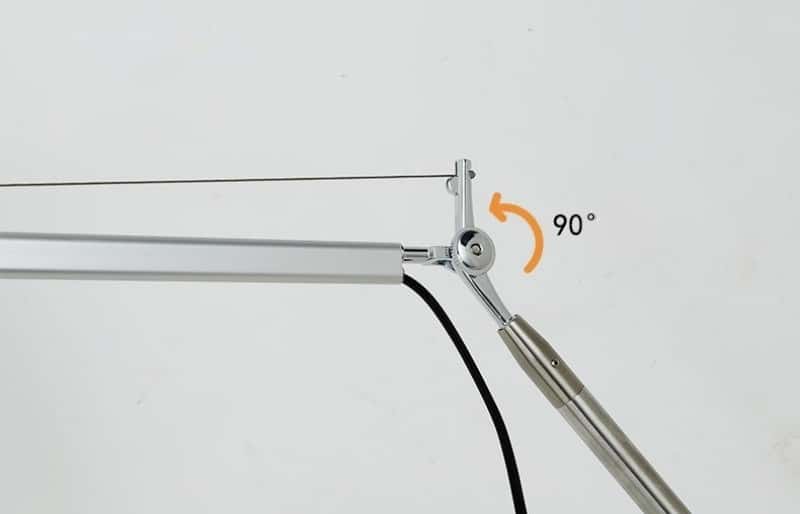 Đèn để bàn chụp vải gập góc 90 độ ZB3175 8