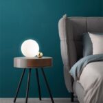 Đèn để bàn thủy tinh mờ hình tròn đơn giản HX8000