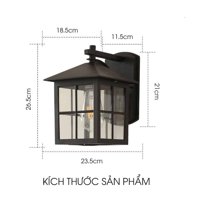 Đèn led trang trí mái hiên tân cổ điển VC5310 11
