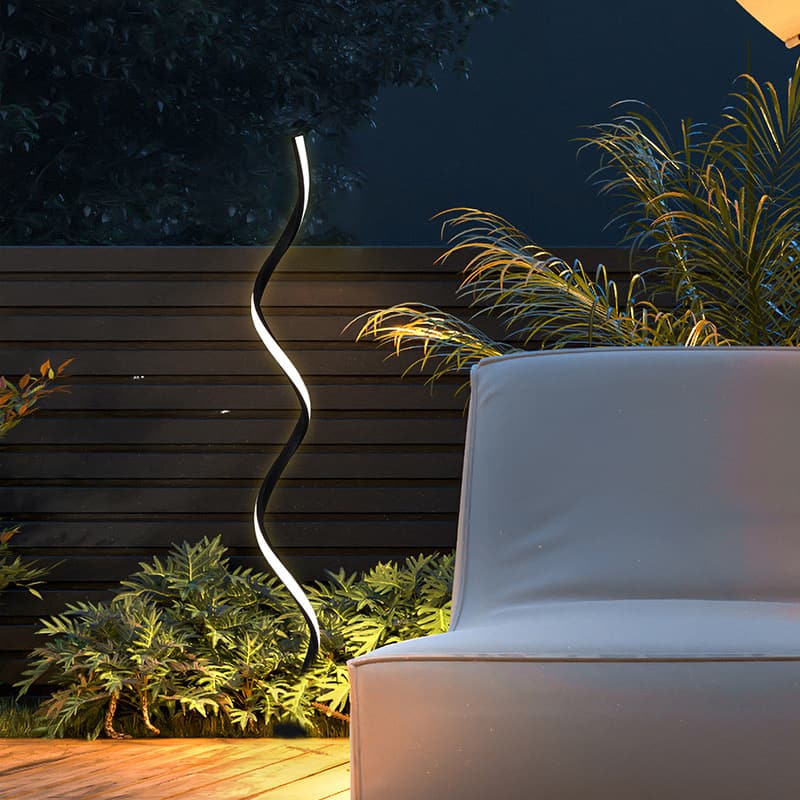 Đèn led uốn lượn trang trí lối đi ngoài trời WK2876 9