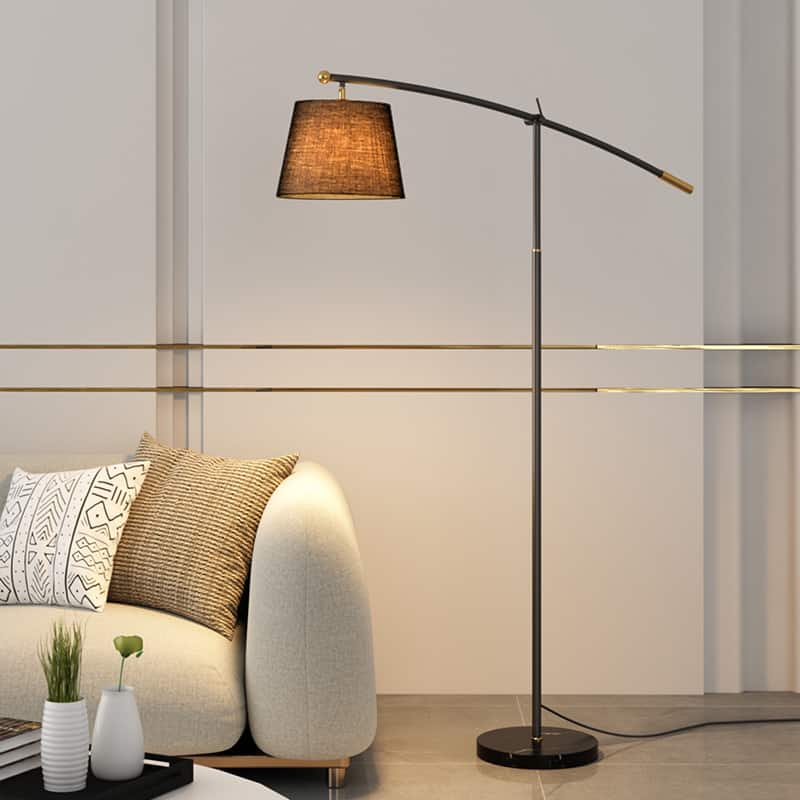Đèn sàn phòng khách chụp đèn vải hiện đại L9068 13