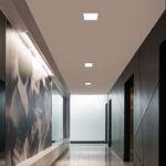 Đèn LED âm trần hình vuông mỏng chao đèn lớn FD2143B