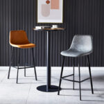 Ghế đôn quầy bar Eames bọc da cao cấp HY1226