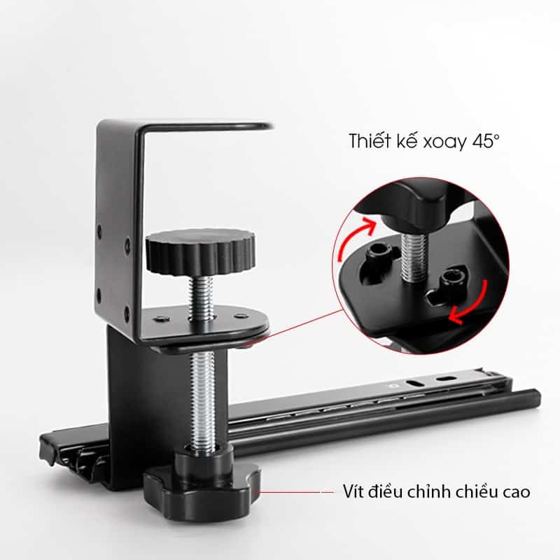Giá đỡ bàn phím và chuột âm mặt bàn YJ023 12