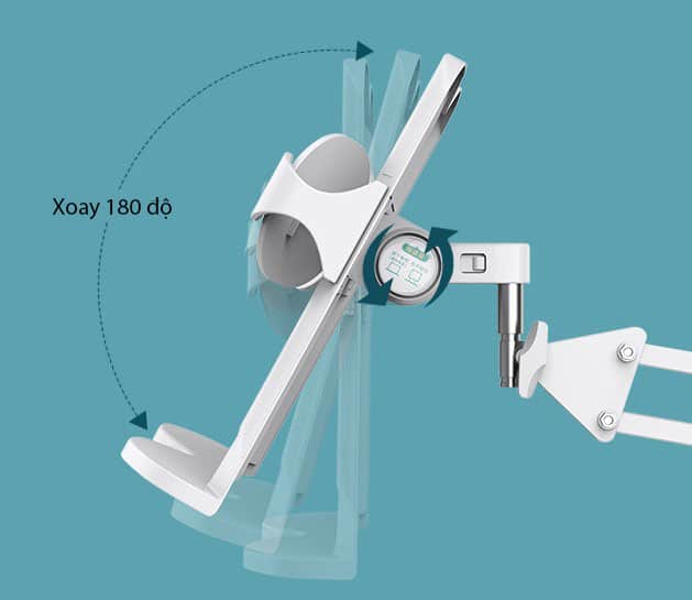 Giá đỡ đọc sách tay dài xoay 180 độ RDJ03 12