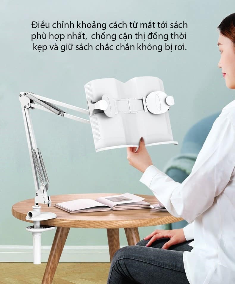 Giá đỡ đọc sách tay dài xoay 180 độ RDJ03 8
