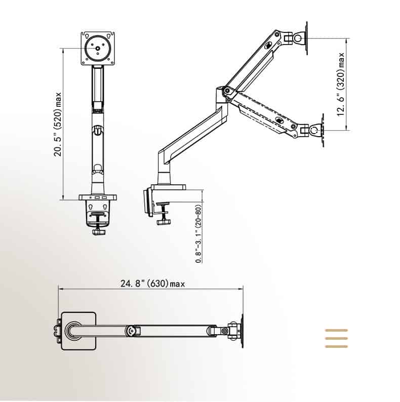 Giá đỡ màn hình máy tính North Bayou G40 13