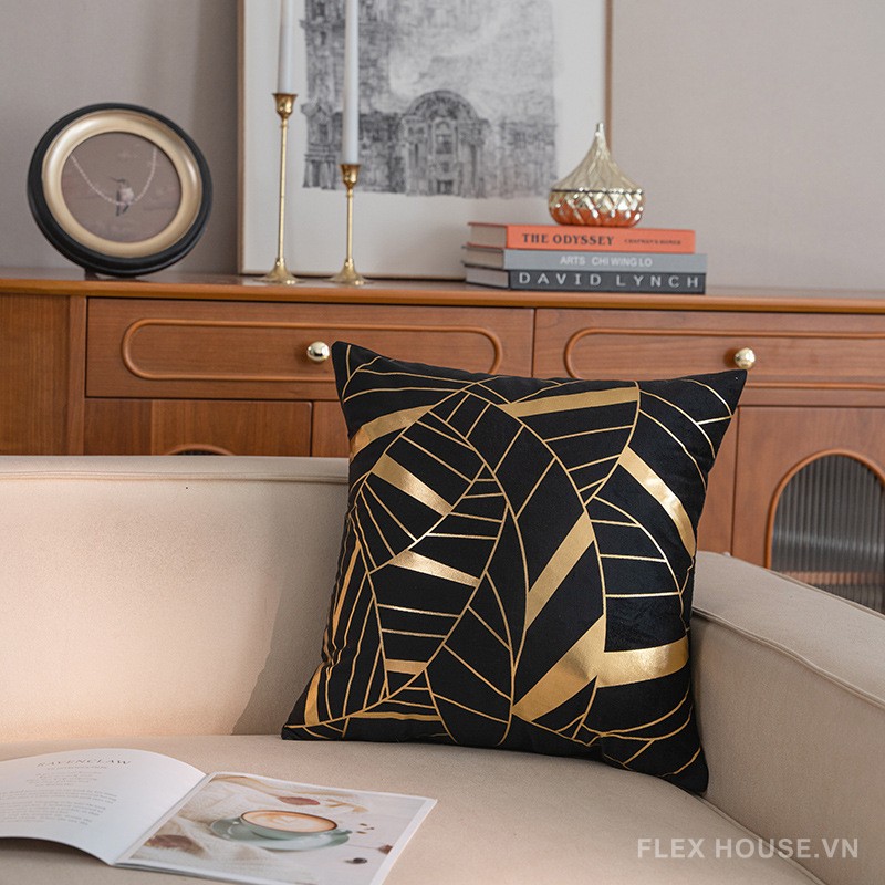 Vỏ gối tựa sofa họa tiết thêu nổi nhiều màu sắc HL1844 12