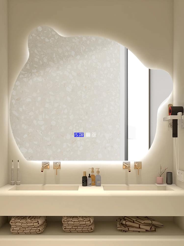 Gương đèn led phòng tắm hình gấu sáng tạo HSI2836 5