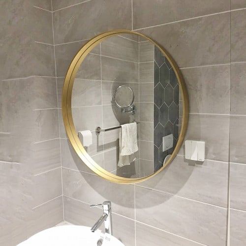 Gương phòng tắm khung gỗ tối giản DQH6027 9