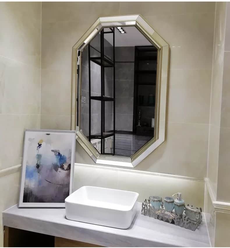 Gương treo phòng tắm khung kính sang trọng DQH0725 15