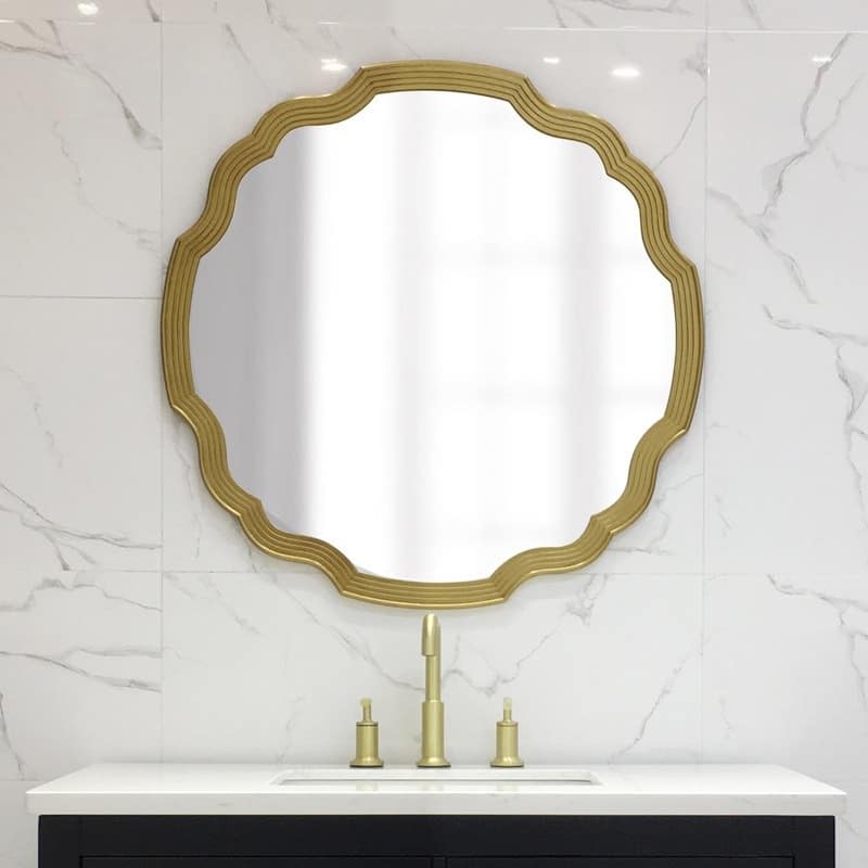 Gương tròn treo tường nhà tắm tối giản DQH3149