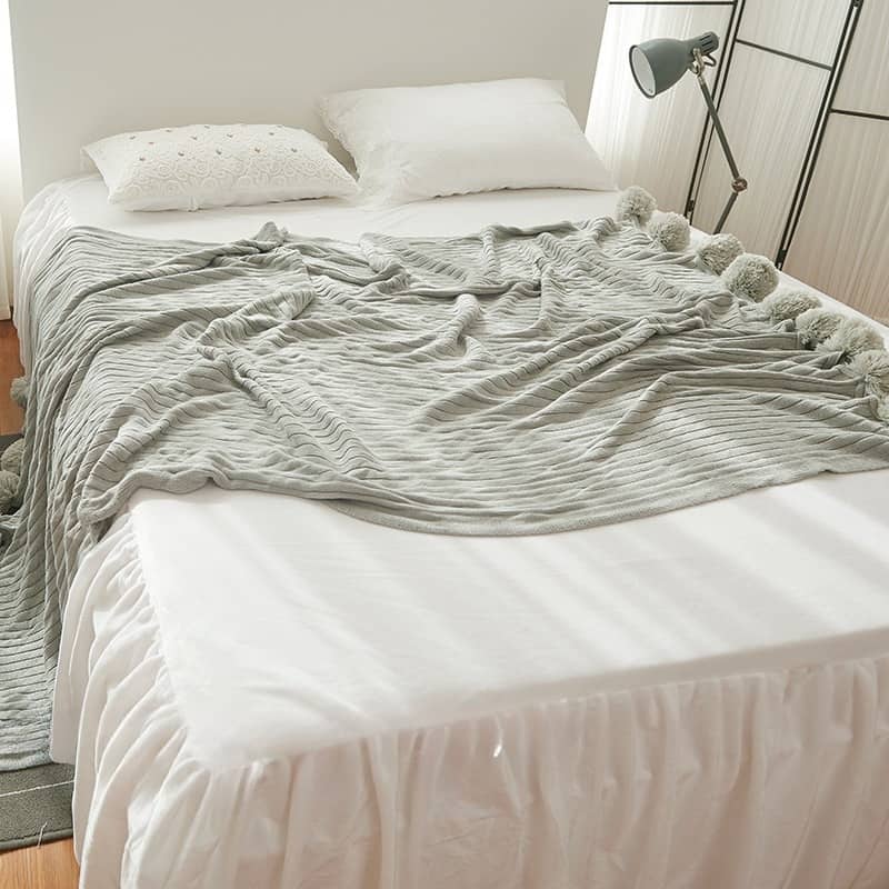 Khăn len trải giường mềm mại đa màu BMH4136 10
