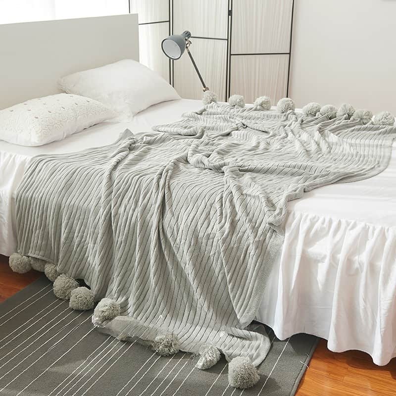 Khăn len trải giường mềm mại đa màu BMH4136 12