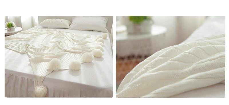 Khăn len trải giường mềm mại đa màu BMH4136 13
